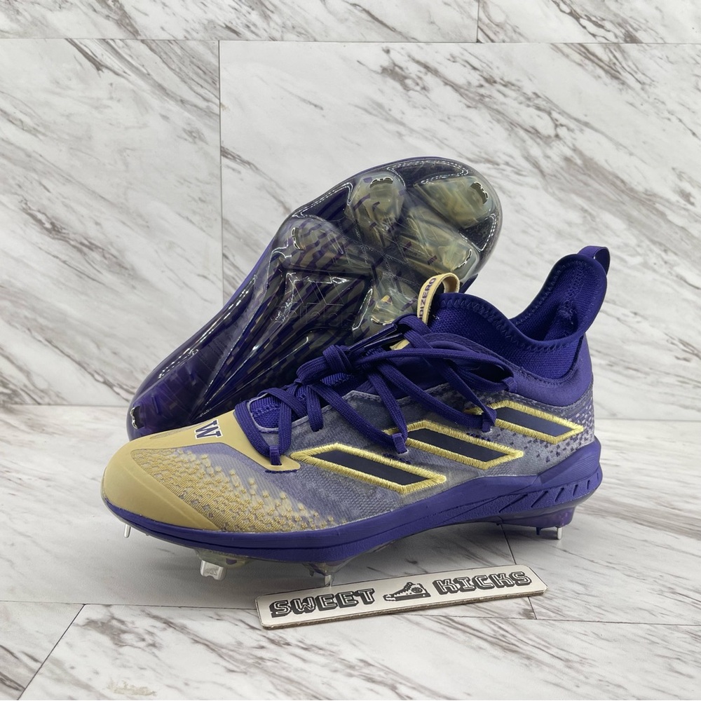 Adidas AdiZero Afterburner Washington Huskies Mens Metal Baseball Cleats